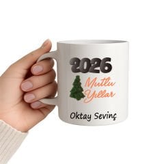 2026 Mutlu Yıllar İsimli Kupa Bardak
