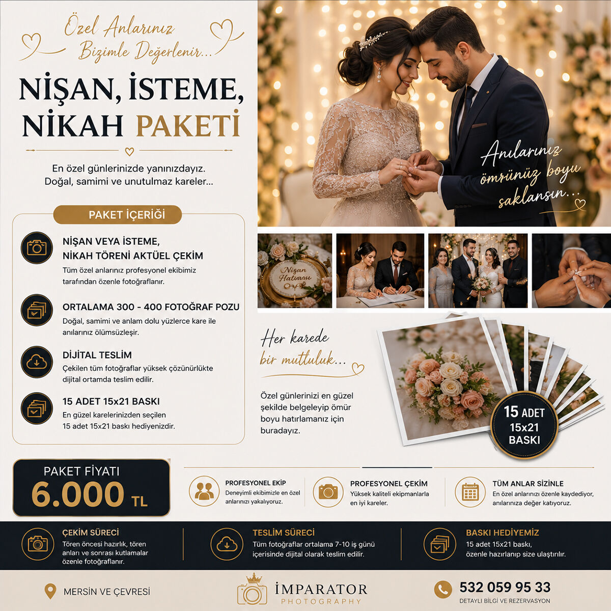 Mersin Nişan, İsteme ve Nikâh Paketi