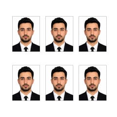 Askeri Personel Akıllı Kart İçin 6 Adet Biyometrik Fotoğraf